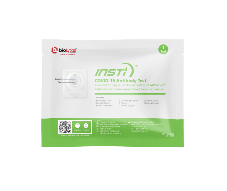 COVID19 Antibody Test Kit World's Fastest Results INSTI